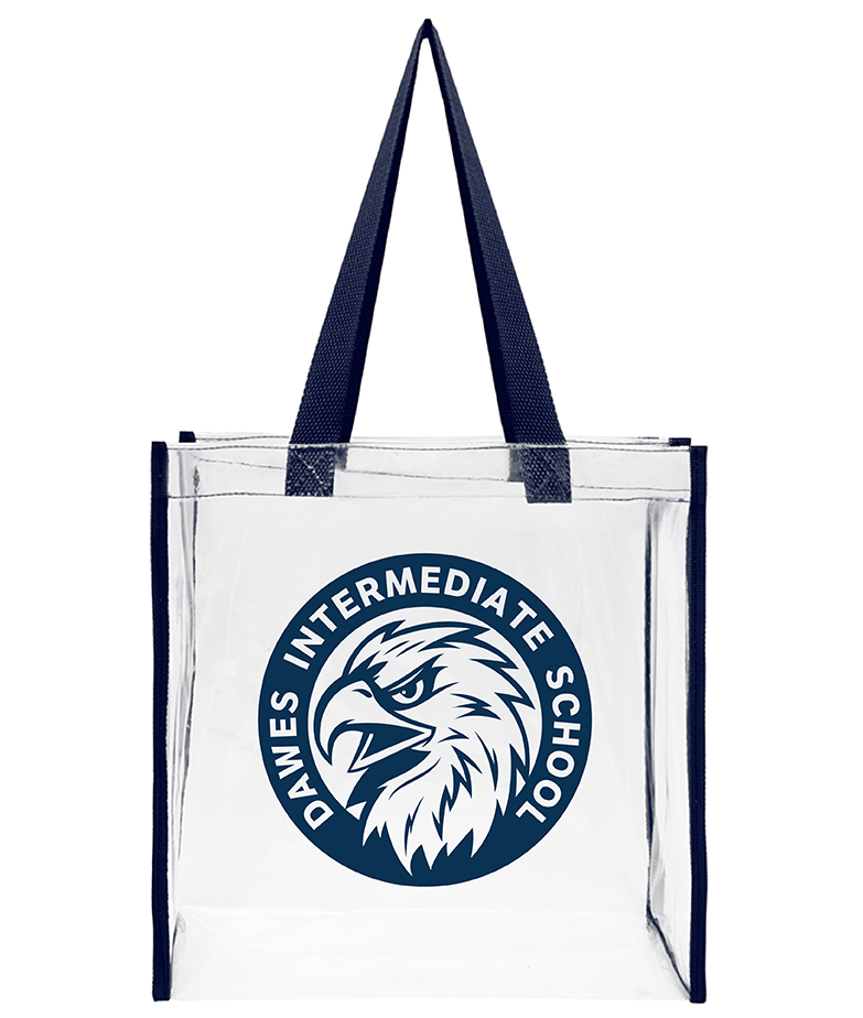 12" Clear Stadium Tote Bag